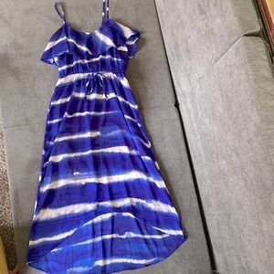 Express blue ombré maxi dress